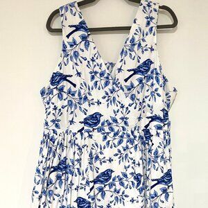 MODCLOTH Bea & Dot Bluebird Retro Dress with Pockets